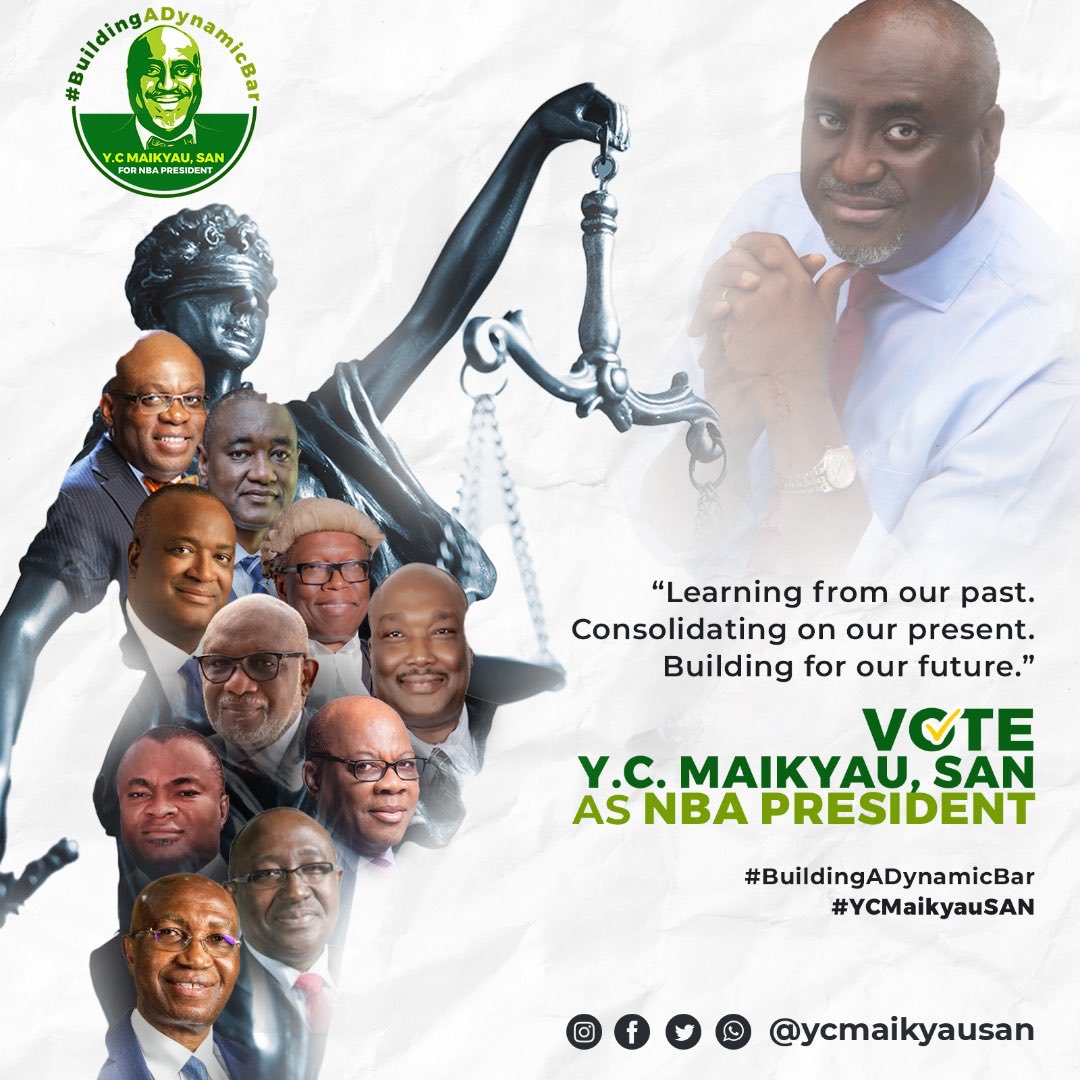 My next NBA President Insha Allah ⁦<a href="/YCMaikyauSAN/">Y.C Maikyau, SAN, FCIArb(Uk), OON</a>⁩ is the answer👍👍👍💃🏻