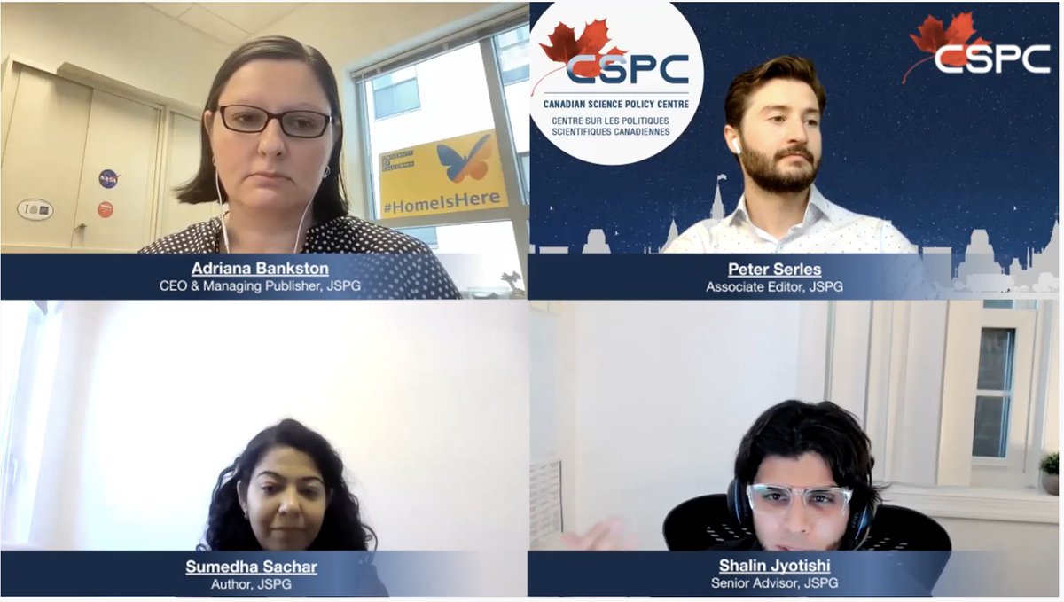 Missed our @sciencepolicy discussion on Science Policy Publishing for Early Career Scholars? Learn more about JSPG and watch it here: youtu.be/6AleyG7Tew0 @AdrianaBankston @ShalinJyotishi @PSerles @SumedhaSachar