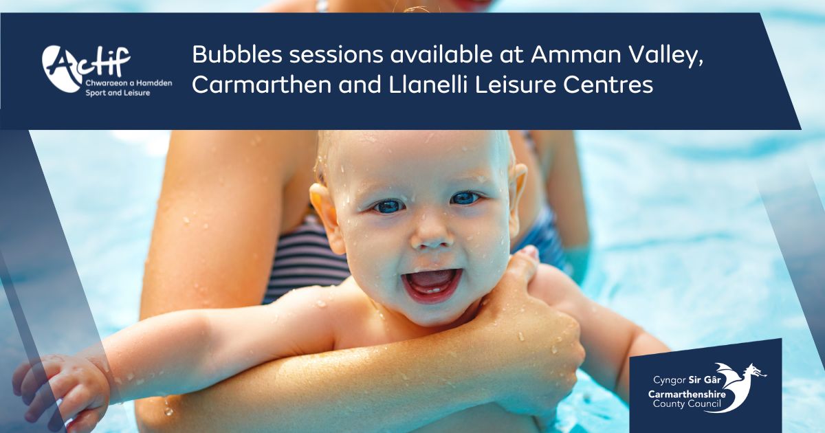 sportcarms's tweet photo. 👶 BUBBLES: There are four levels of progression which aim to develop confidence for both adult and child. Learn basic skills through fun and play activities.

Weekly sessions at Amman Valley, Carmarthen and Llanelli leisure centres. More details ⤵️
https://t.co/L2i8vdvT2G https://t.co/yvQEo9ppIi