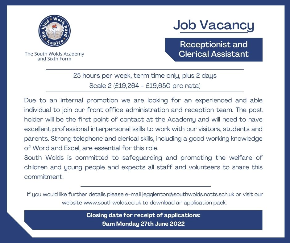 The South Wolds Academy and Sixth Form (@southwolds) on Twitter photo 