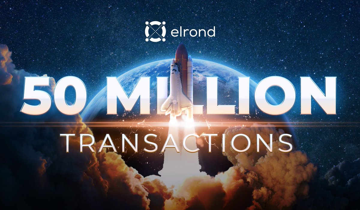50M TXs. 1.7M accounts. 3200 validators. 0 downtime.

Incredible growth for the @ElrondNetwork mainnet! ⚡️

And we’re only just getting started. 🔥