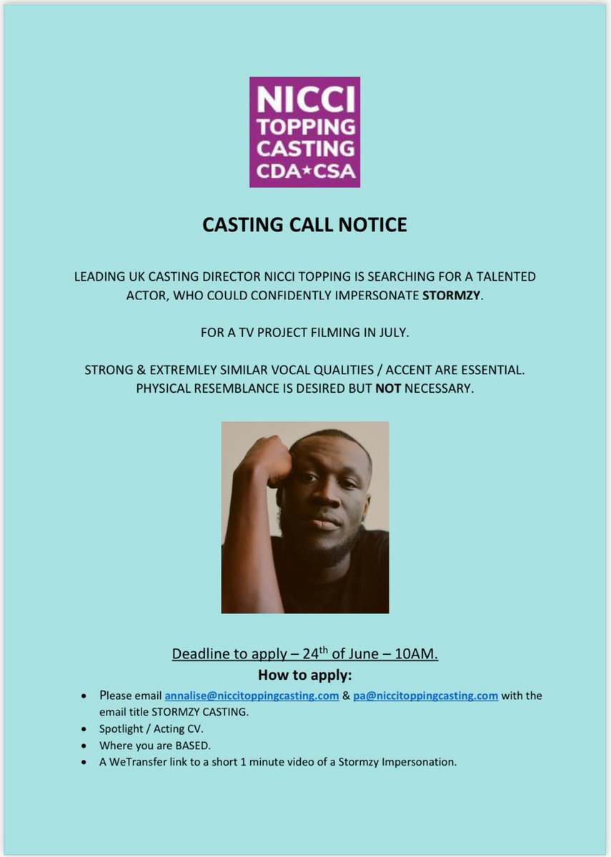 Nicci Topping Casting CSA CDA (@niccitopping) on Twitter photo 