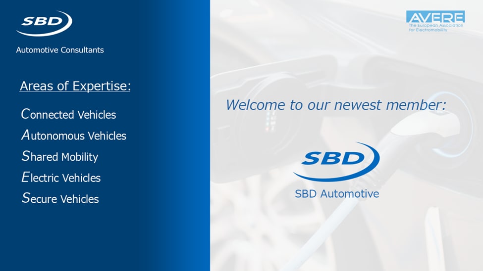 #AVERE is proud to announce its newest member, SBD Automotive! They are a global automotive consultancy specializing in #EVs, Charging Infrastructure &amp; other e-Mobility technologies. 
Our network keeps expanding, bringing together the best #emobility players across the globe.