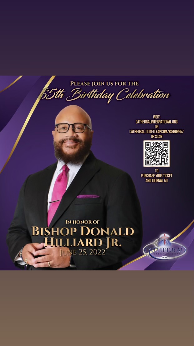 Looking forward to fellowship with Bishop Donald Hilliard, Lady Phyllis and Cathedral International as they celebrate their Holy Convocation! Happy Birthday Bishop Hilliard! <a href="/Bishop_Hilliard/">Donald Hilliard, Jr.</a> <a href="/TheCathedralNJ/">TheCathedralNJ</a>