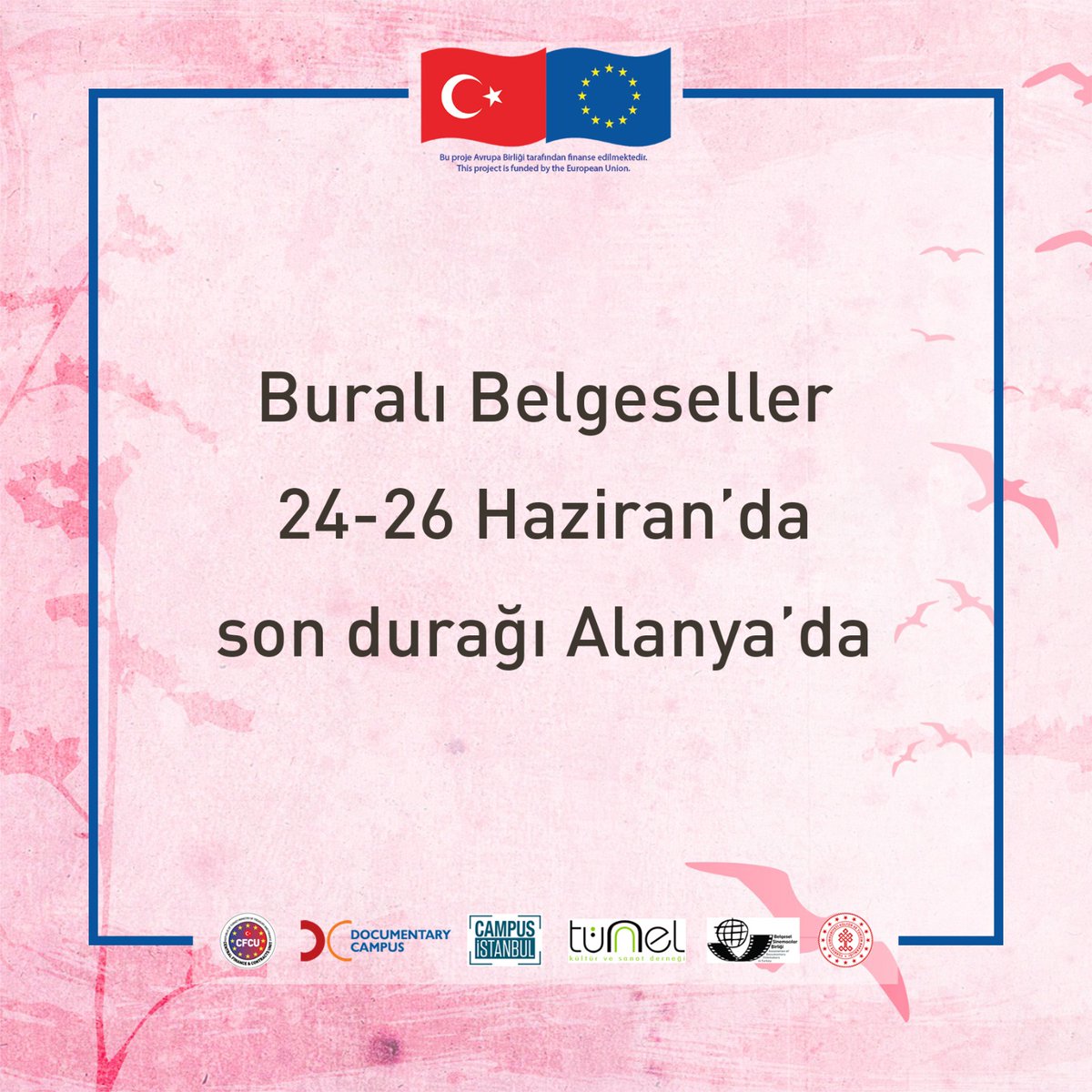 Son durağımız Alanya! Gösterim ve atölyeler Alanya Ticaret Odası Salonu'nda gerçekleşecek. 

Modern belgeselden tarihi izler bırakan yapıtlara... Bu muhteşem retrospektifi kaçırmayın. #BuralıBelgeseller