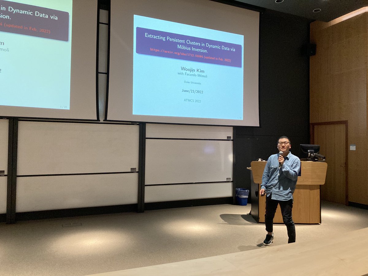 Woojin Kim shows how we can model the connectivity of dynamic graphs with persistence! #formigrams #zigzag #reebgraphs #mobiusinversion