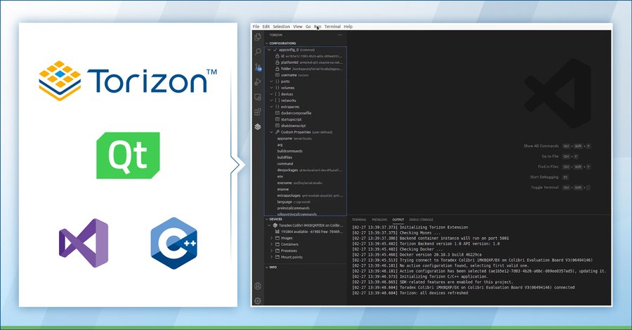 ToradexJapan's tweet image. VS CodeでC++を利用してTorizonをターゲットとしたQtアプリケーションを開発してみませんか？この記事（bit.ly/3C7CCIB）で詳しい情報をお読みになり、GUIコンテナをデプロイすることができます。

#QtCreator #VisualStudioCode #Container #Cpp #Cplusplus #Embedded #EmbeddedLinux