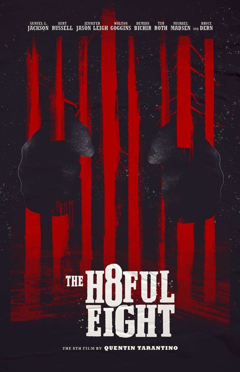Here's a teaser poster I whipped up while re-watching #TheHatefulEight tonight!