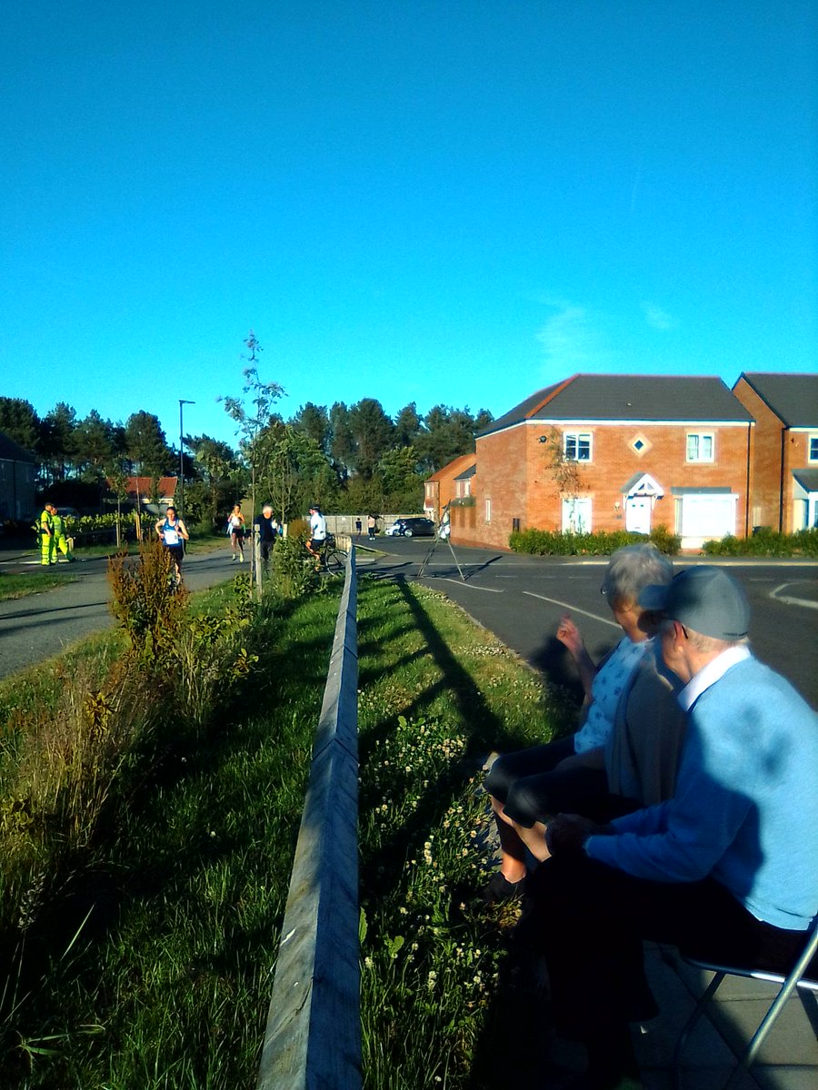 The locals enjoying the running last night, cheering everyone on #sportonthedoorstep #brilliantnight