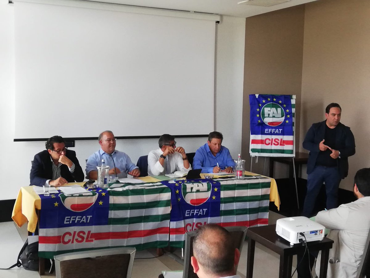 FaiPuglia's tweet photo. Oggi Consiglio regionale @FaiCislPuglia con la presenza del segretario generale @OnofrioRota, del segretario generale @CastellucciAnto e dell’Assessore regionale #Pentassuglia @fai_cisl https://t.co/kHD7SWAqj9