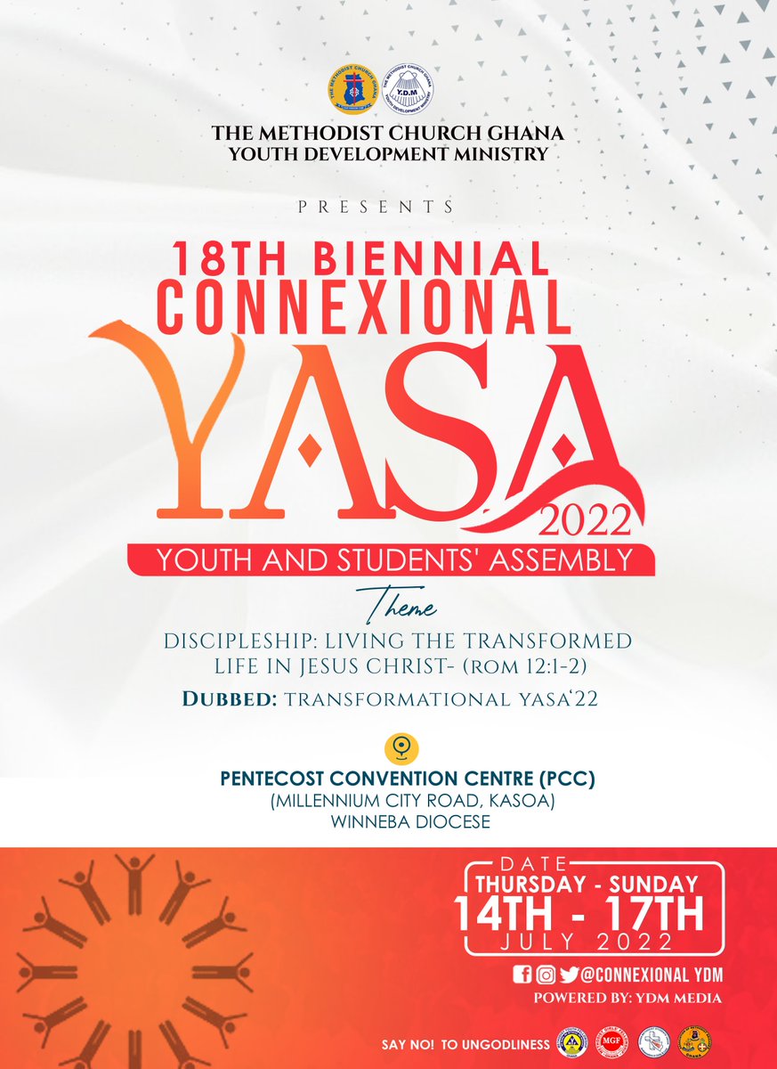 Connexionalydm's tweet photo. The 18th Biennial  Youth  And Students' Assembly  is loading .....

Special Guest of Honour
His Excellency Dr. Mahamudu Bawumia 
(Vice President, Republic of Ghana)

Are you ready ?

#MCG
#YDM
#YASA22
#PCC https://t.co/wMfClazBsg