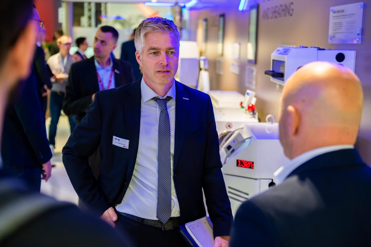 sikoranet's tweet photo. Day 4 - and the @wireTradeFair proves to be a full-fledged exhibition again! Visit us at 9A41, we are looking forward to many more interesting conversations! #sikora #sikoranet #wire2022 #wiretube #tradefair #exhibition #qualitycontrol #wireandcable #opticalfiber #technology https://t.co/eObU9qiQFd