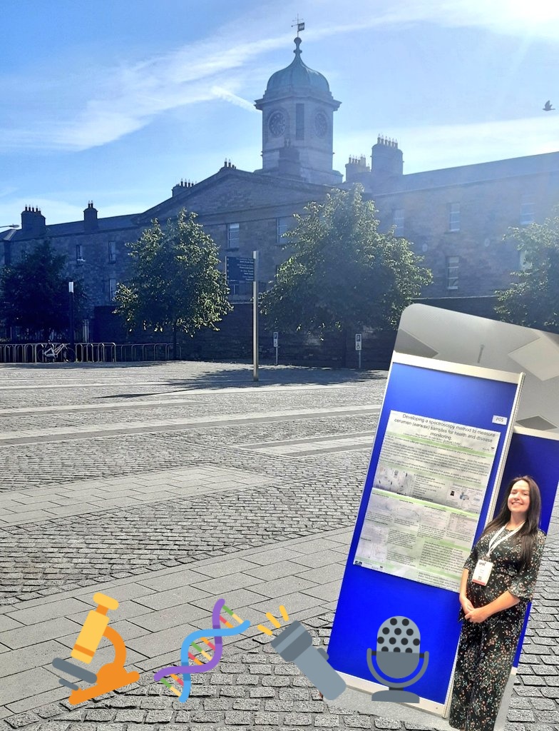 RutterAbigail's tweet photo. 🥽 Enjoyed showing the earwax poster at #Spec2022 in #Dublin. Great scientific #spectroscopy community! #raman #IR #Biomedicalengineering #conferencing #earresearch #ENT #Noninvasive https://t.co/iptMdiNPFn