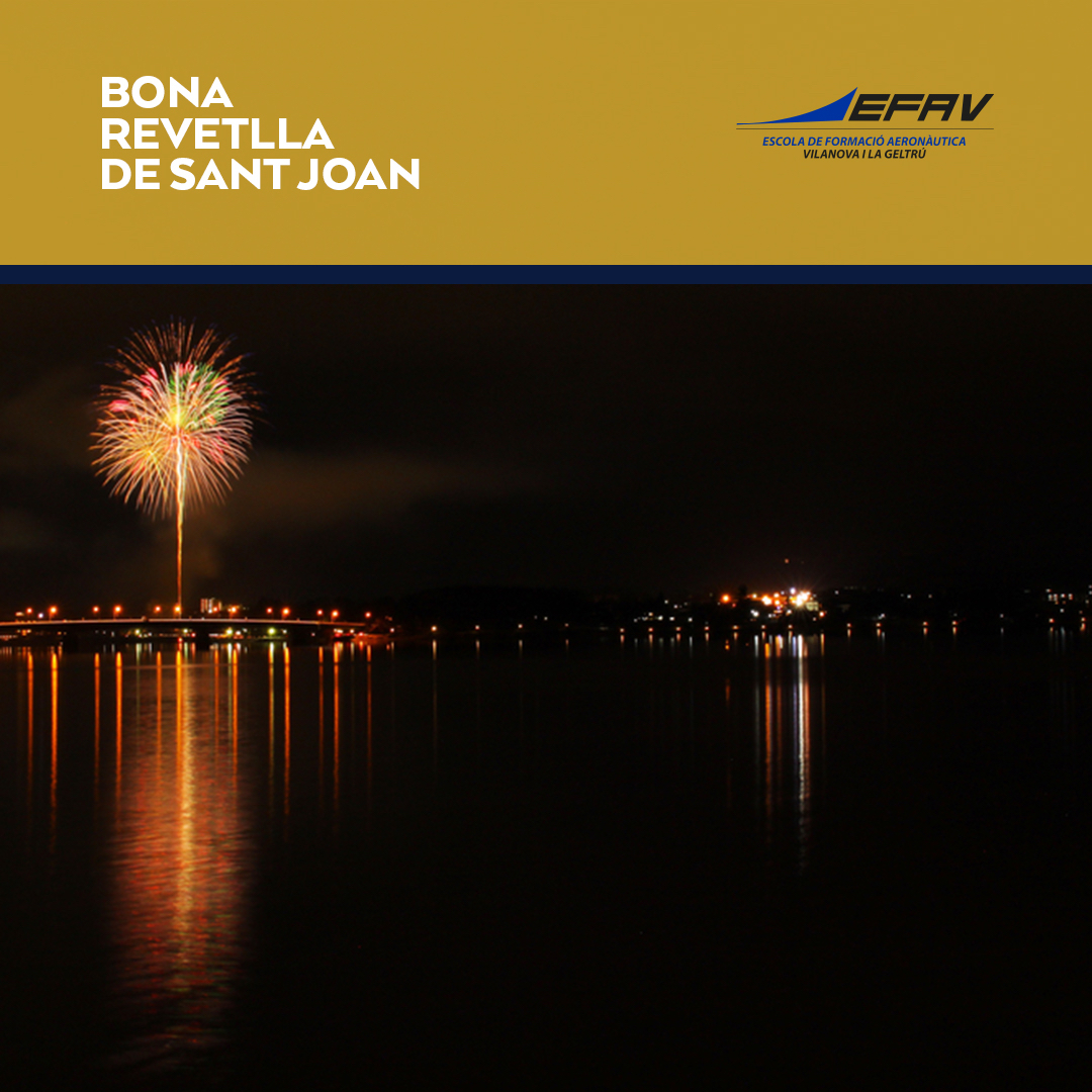 escolaEFAV's tweet photo. Des de l'#EFAV et desitgem una molt bona i feliç revetlla de #SantJoan🎆

La nit més curta de l'any amb la qual donem la benvinguda a la temporada d'estiu, un moment per celebrar la vida i gaudir d'instants màgics acompanyat de la família, els amics, la parella... https://t.co/HBecWcJf8r