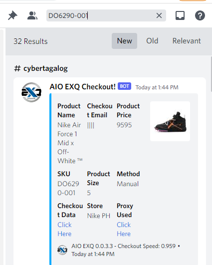 Boljoon3926 (@boljoon0823) on Twitter photo Dm me if you need SG/ MY/ PH/ AU/ CA/ ID/AE/MX nike cart
<a href="/CyberTagalog/">Jose Manalo</a>
<a href="/308Solutions/">308 Solutions</a>
<a href="/PookyyAIO/">Pookyy Proxies</a>
<a href="/ScarletProxies/">Scarlet Proxies</a>
<a href="/PeenoiseSuccess/">Peenoise Success</a> Dm me if you need SG/ MY/ PH/ AU/ CA/ ID/AE/MX nike cart
<a href="/CyberTagalog/">Jose Manalo</a>
<a href="/308Solutions/">308 Solutions</a>
<a href="/PookyyAIO/">Pookyy Proxies</a>
<a href="/ScarletProxies/">Scarlet Proxies</a>
<a href="/PeenoiseSuccess/">Peenoise Success</a>