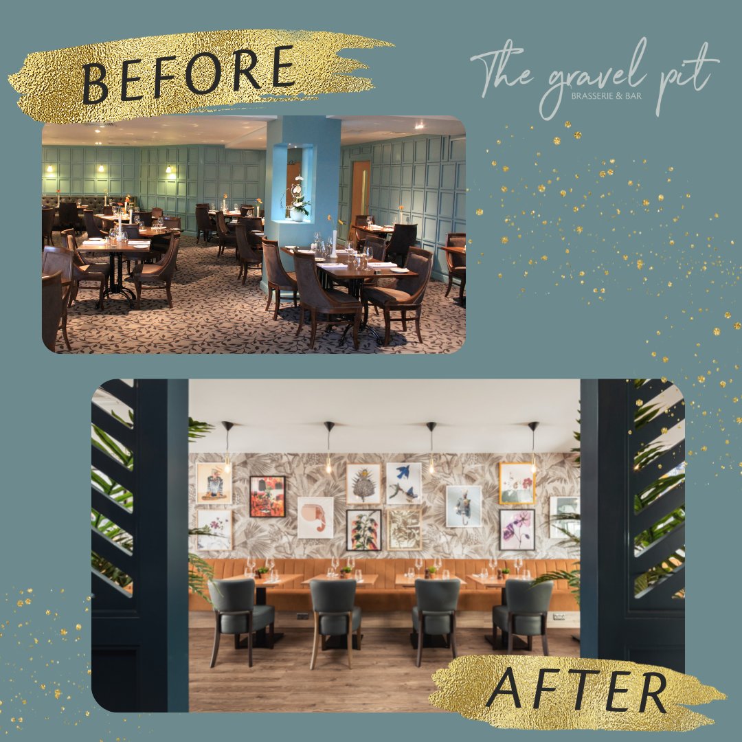 driftinnwybo's tweet photo. Before & After: Do you like our new look restaurant The Gravel Pit?
🍽️ Find our menus here: https://t.co/kwr35oQkwi
#events #privatevents #privatedining #hotels #hospitality #UKhotels #spahotel #StNeots #Bedfordshire #Cambridgeshire #hotelrestaurants #newopenings #foodies https://t.co/PuiDVPfmoA