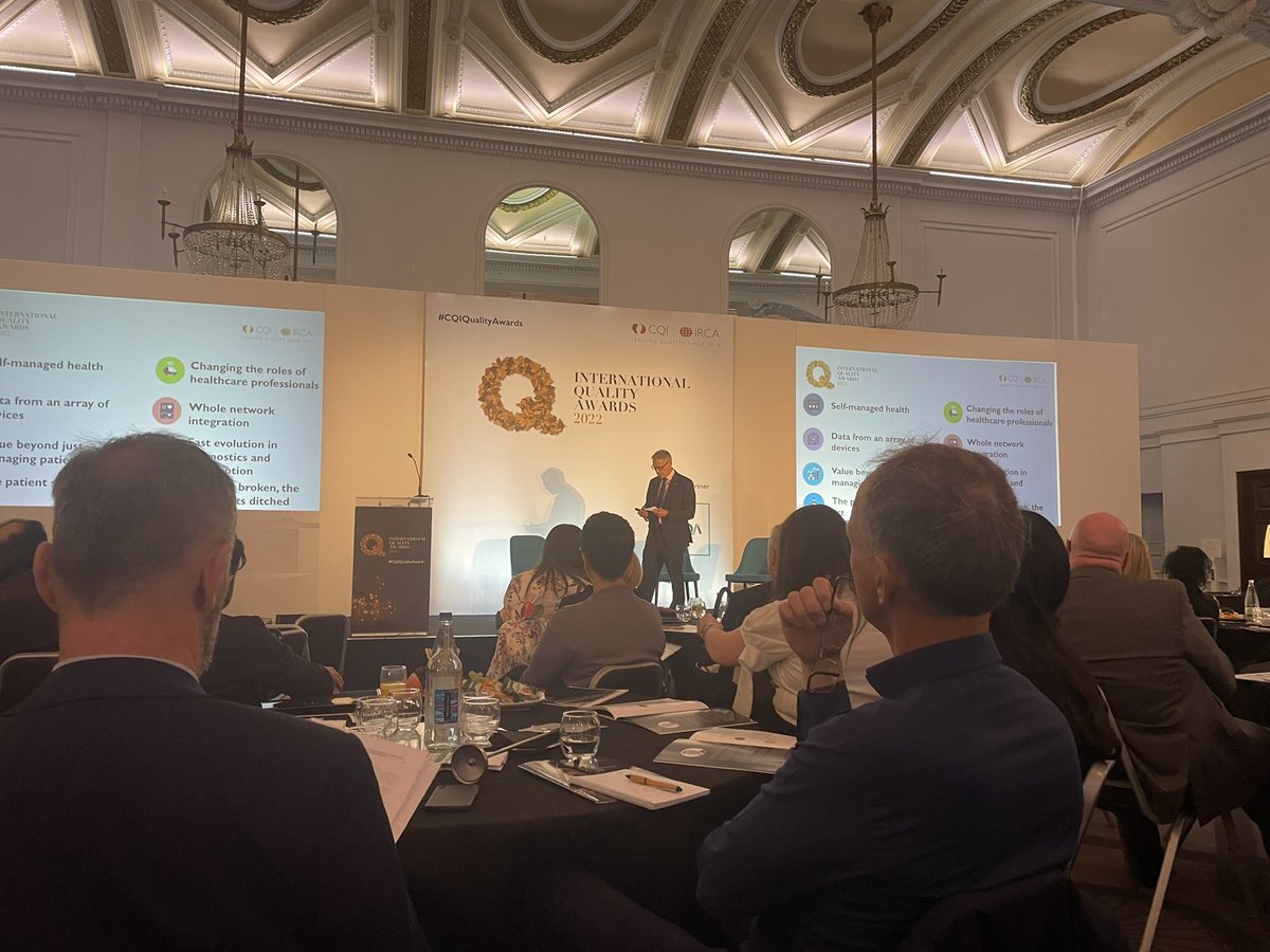 katbrit11's tweet photo. At the #CQIQualityAwards, proud that @ELFT_QI and @ElftQA but even prouder that listening to the business colleagues here we talk the same language of improvement #bottomup #diversity #inclusion #seektounderstand #impactoflanguage https://t.co/FdS5haR7mM