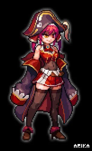 Pixel船長🏴‍☠️

#pixelart #aseprite #ドット絵 #マリンのお宝 