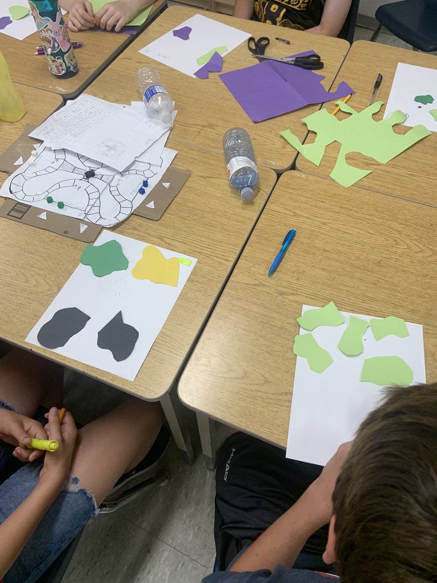 EduEmily2's tweet photo. When the chromebooks briefly stop connecting to the wifi, we get creative! Custom paper “math splats”! @RoyalRoadsPS @SteveWyborney #6EO https://t.co/51WSM3CRns