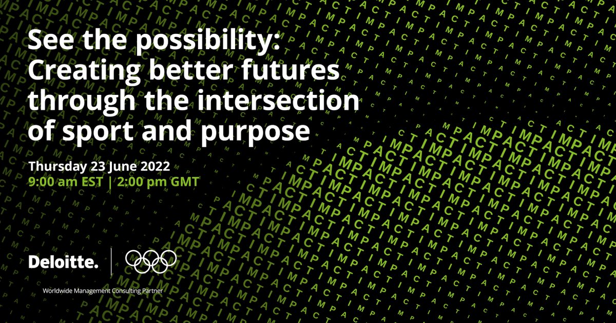 How can professional sport positively impact careers and promote diversity, equity, and inclusion? Deloitte employees and Olympians and Paralympians discuss this live on #OlympicDay. Deloitte: proud Management and Business Consulting Partner for <a href="/iocmedia/">IOC MEDIA</a> deloi.tt/3ncgQwI
