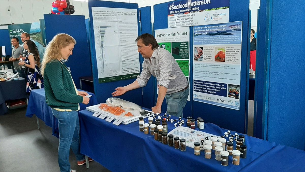 Joining the #SeafoodMattersUK event at the University of Stirling today.