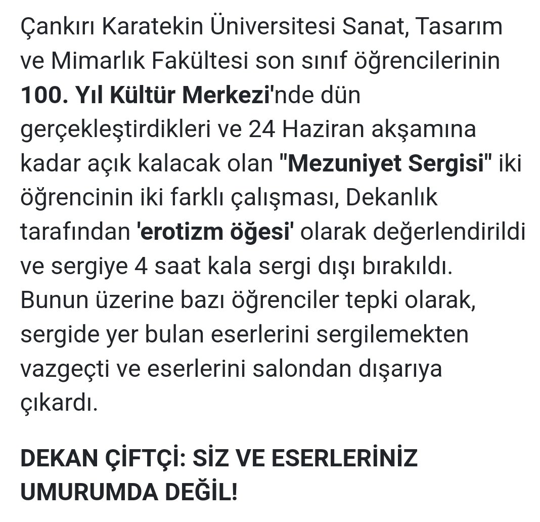 artgunonair's tweet photo. #karatekinüniversitesi @karatekinUni #çakü #caku #SanatcıSUSMA #sanat https://t.co/zmhMEC8YFV