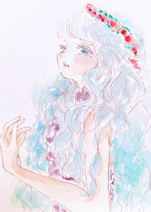 愛することを教えてくれたあなた。今度は忘れることを教えてください。
Jean Iris Murdoch
#イラスト #透明水彩 #絵描きさんと繋がりたい #art #illustration #watercolor 