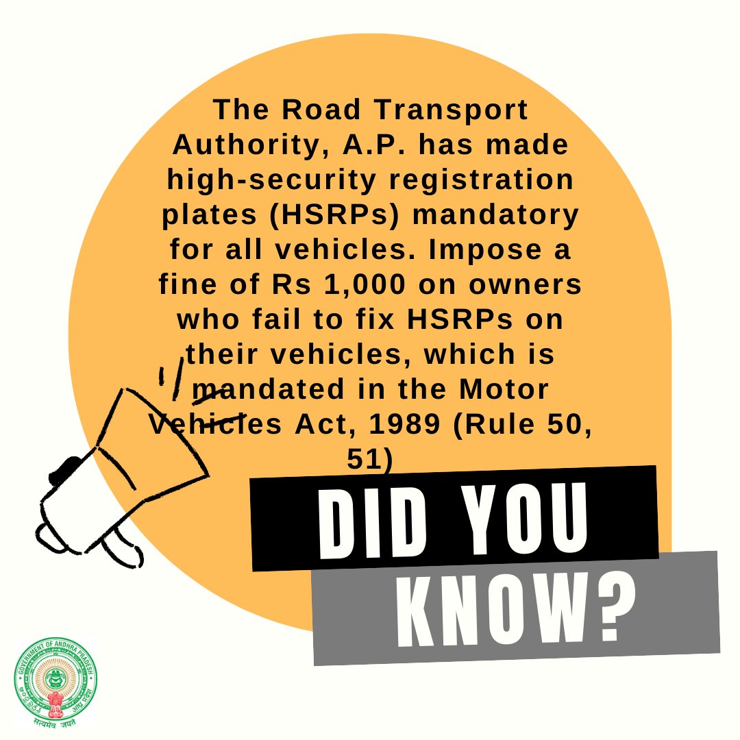A.P Transport Department tweet media