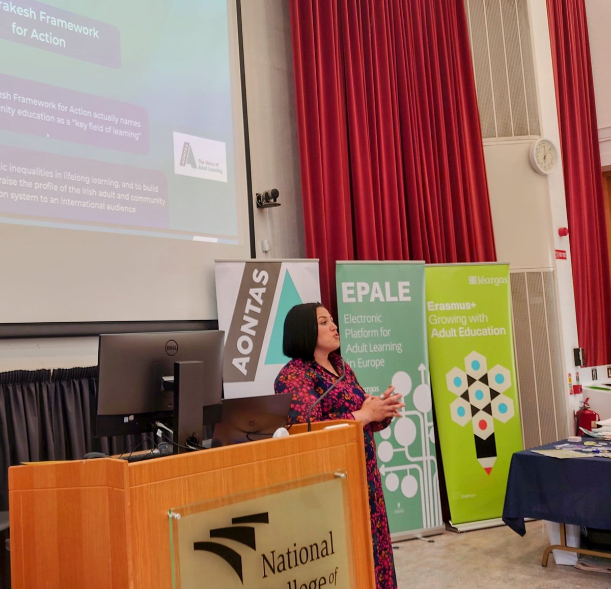 ecemakarca's tweet photo. "Solidarity and sharing knowledge are key in European Cooperation and Adult Learning."
- AONTAS Head of Advocacy @DearbhailLawles informing the #RegaleNetwork and #CEN about #CONFINTEA2022 news and outcomes! #EverydayImLearning @aontas https://t.co/POwjhNJikU