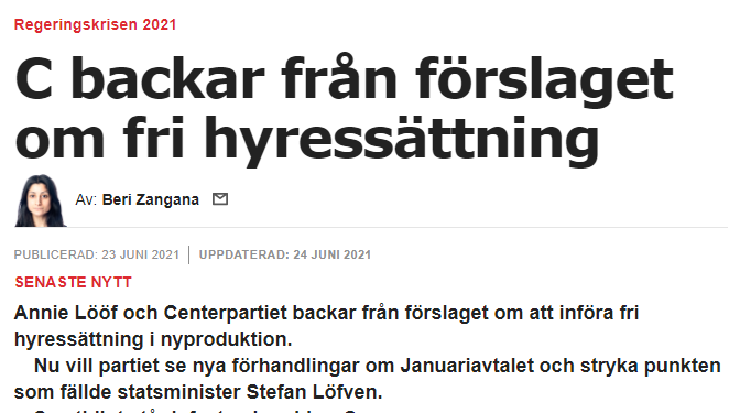 vansterpartiet's tweet photo. Ett år sedan. Vi stod vid vårt ord och stoppade marknadshyrorna. https://t.co/0tEcXCnoi5