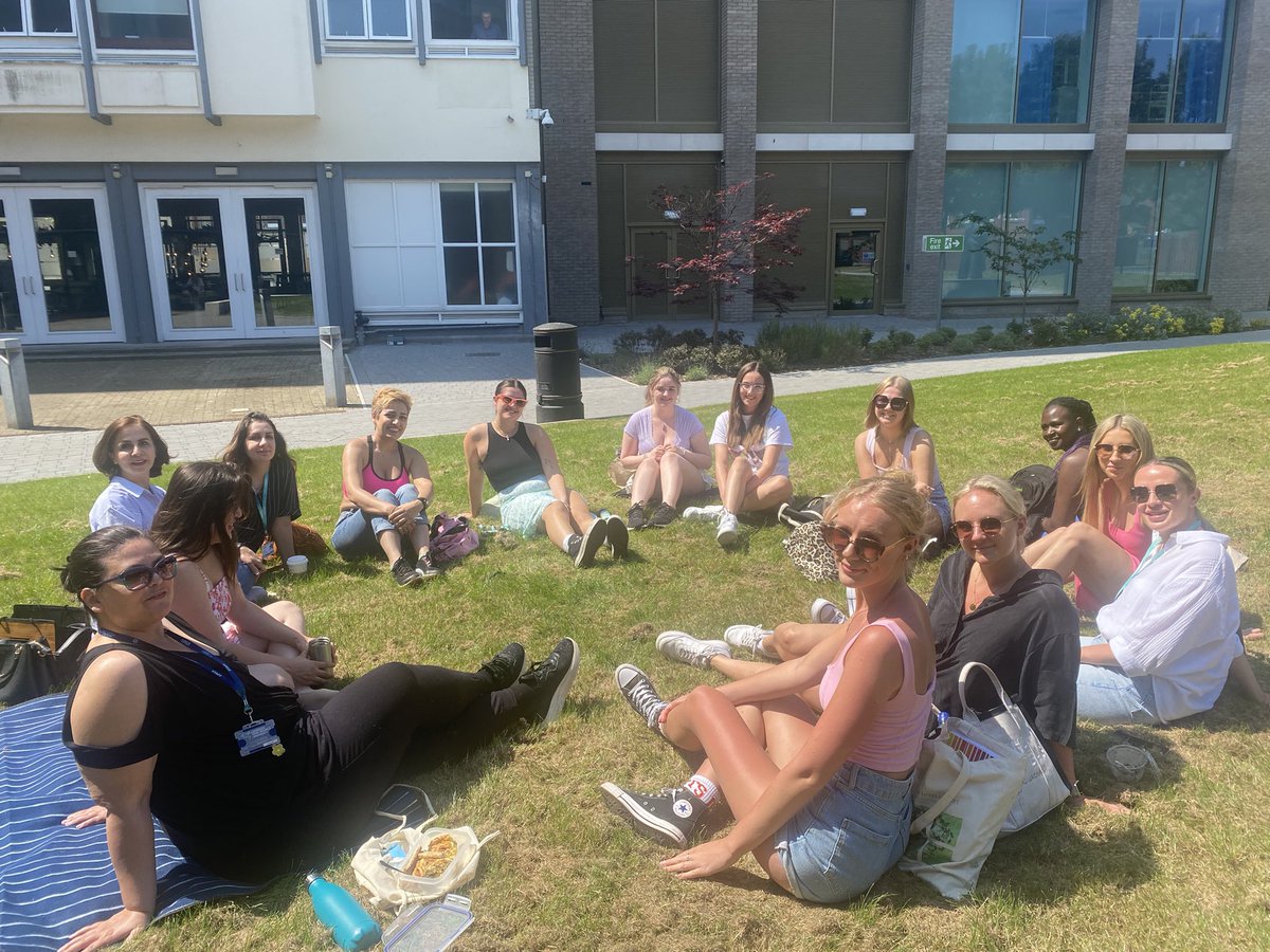 Outdoor learning @ljmu our second year #studentmidwives and our refugee student midwife cohort - a brilliant exchange of experiences and information @LJMU_Health @MakingMidwives @TinaSouth3 @VemFleming