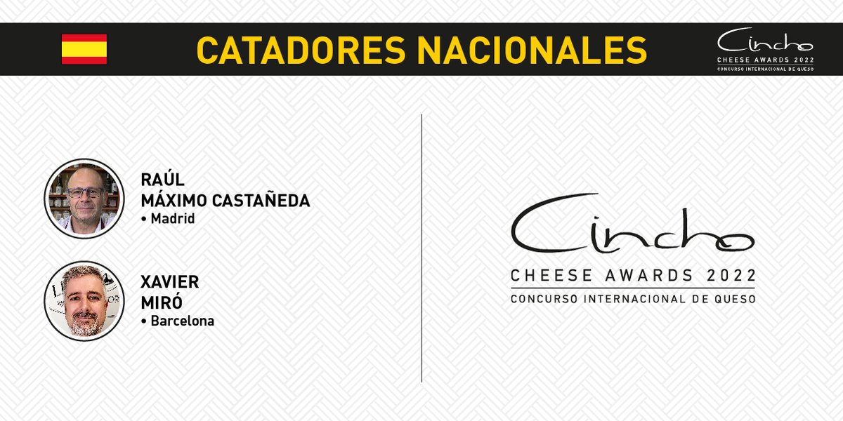 premioscincho's tweet photo. 📝¡Damos la bienvenida a nuestros catadores!
🧀 #PremiosCincho 2022 presenta un jurado internacional y nacional que valorará los quesos participantes de todo el mundo.
#quesosdecabra #industriaquesera #quesoartesanal #quesofresco #quesodevaca #queso
@tierradesabor @ITACYL https://t.co/icoxEvc1bp
