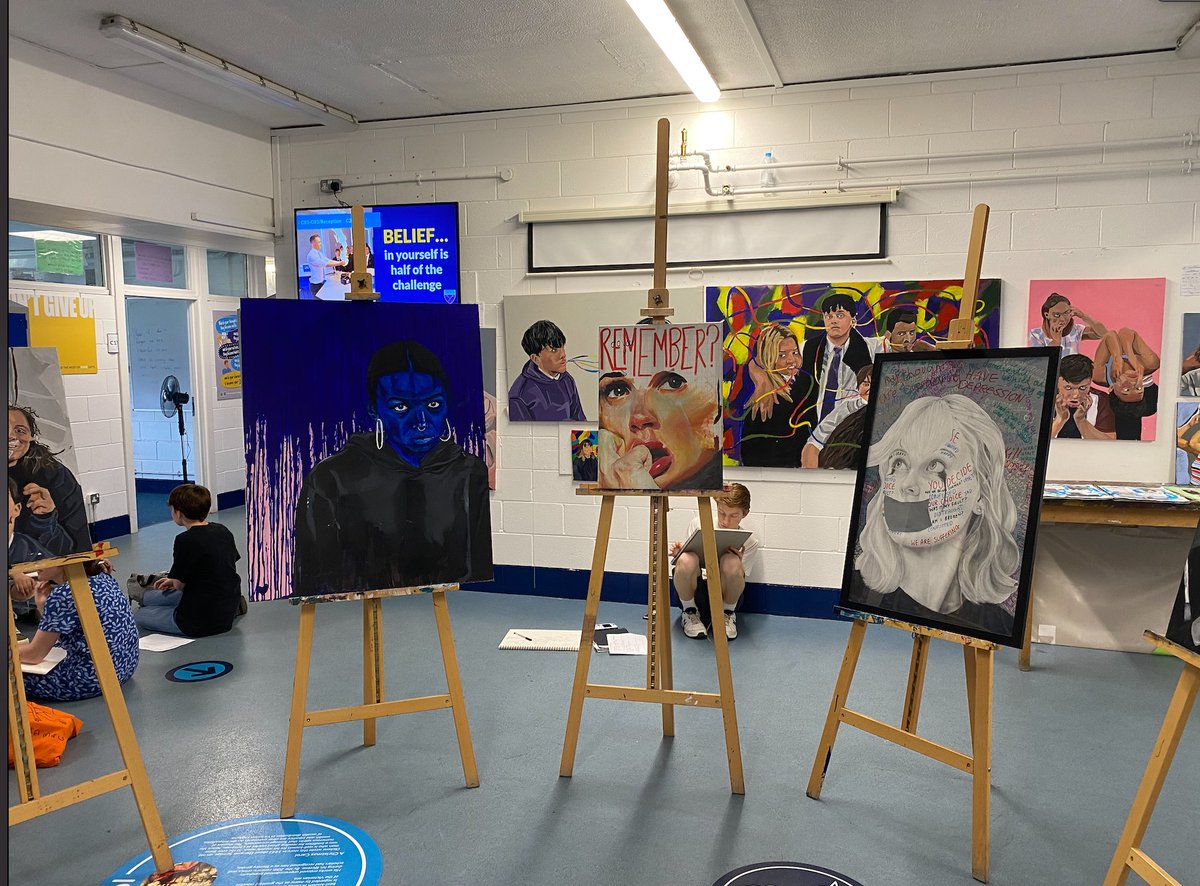 Just a reminder that our A'Level Exhibition is tonight 5-8PM. Our year 10 students are enjoying an early preview today shopping for ideas for their own independent projects! #BOLHSARTSHOW