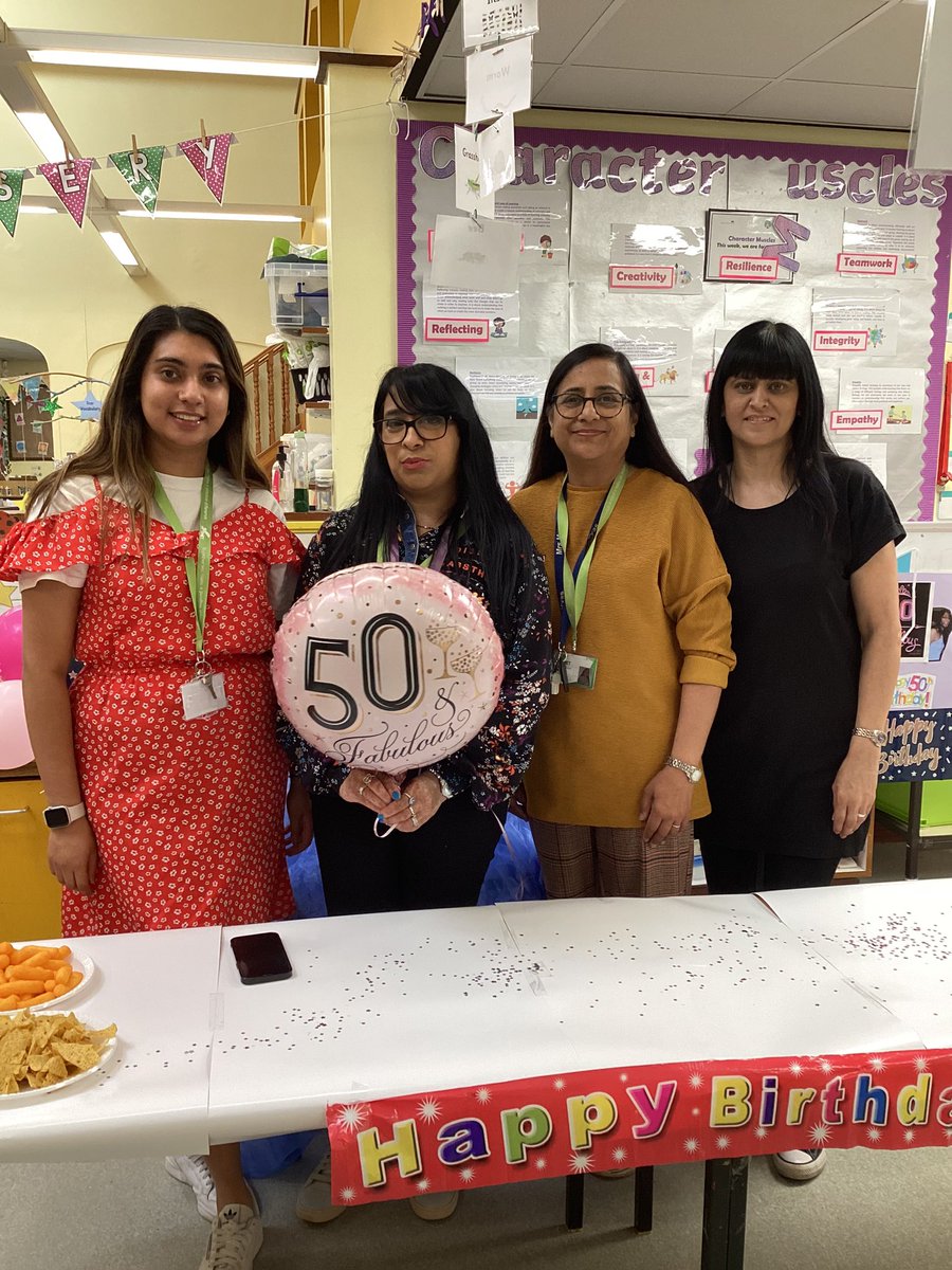 MissModi21's tweet photo. Foundation are celebrating Mrs Singh’s 50th birthday! @AbbeyMead_TMET #birthday #50 #celebrations #halfwayto100 #poser https://t.co/T5JhiK0zDT