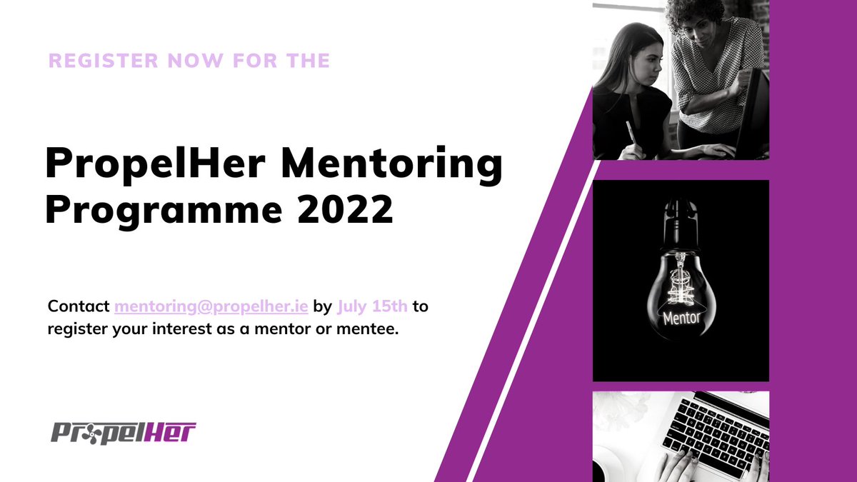 We are delighted to announce the second instalment of the #PropelHer Mentoring Programme. Applications will be open until Friday 15th July. To register your interest as a mentee or mentor, contact mentoring@propelher.ie. 
#womeninaviation #mentoring #mentoringmatters