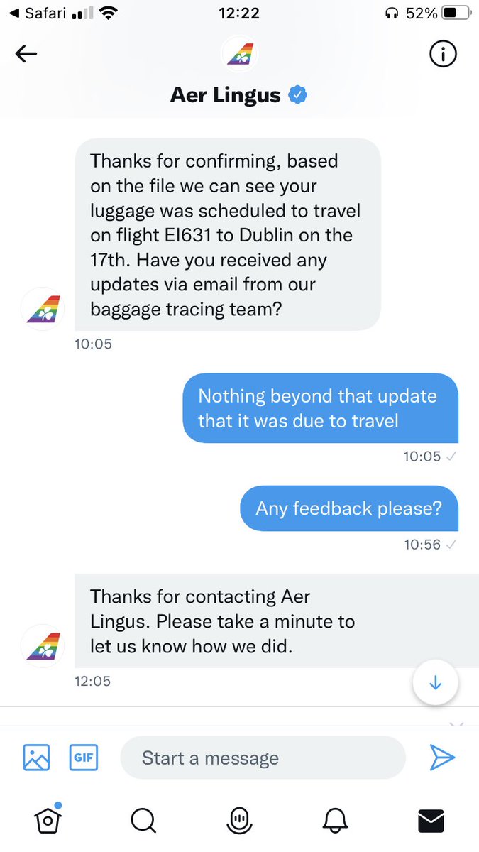 Christy_Corcs's tweet photo. @AerLingus @AerLingus great work guys #aerlingus #lostbaggage https://t.co/BsRCquXMWv