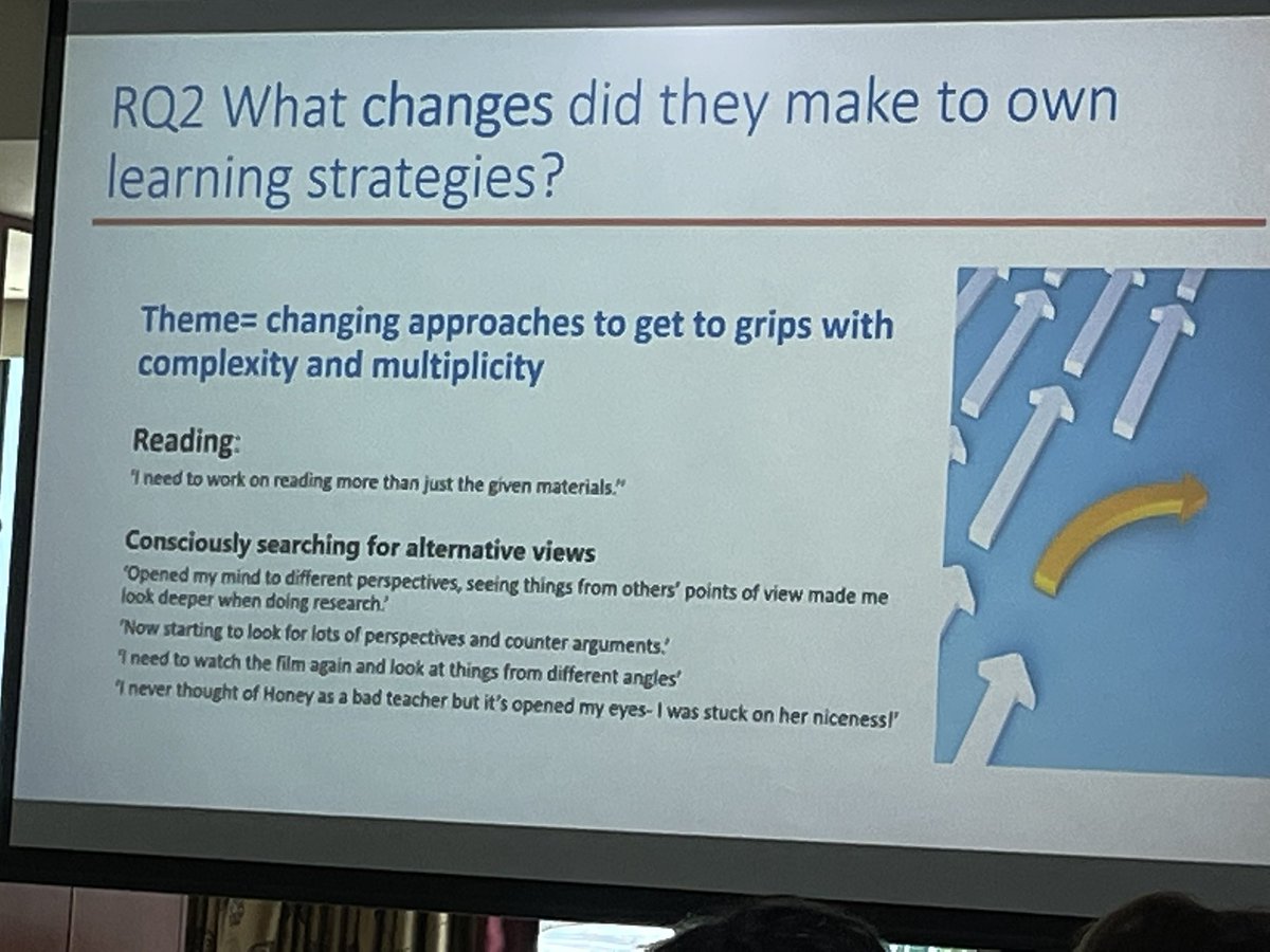 bastrimbos's tweet photo. Really nice session thanks @kay_sambell &amp; Linda Graham. Students saw peers as valuable comparators. Tutors as valuable comparators for assessment expectations @AheConference #aheconference2022 #innerfeedback @davidjnicol https://t.co/g1h7mgtXcf