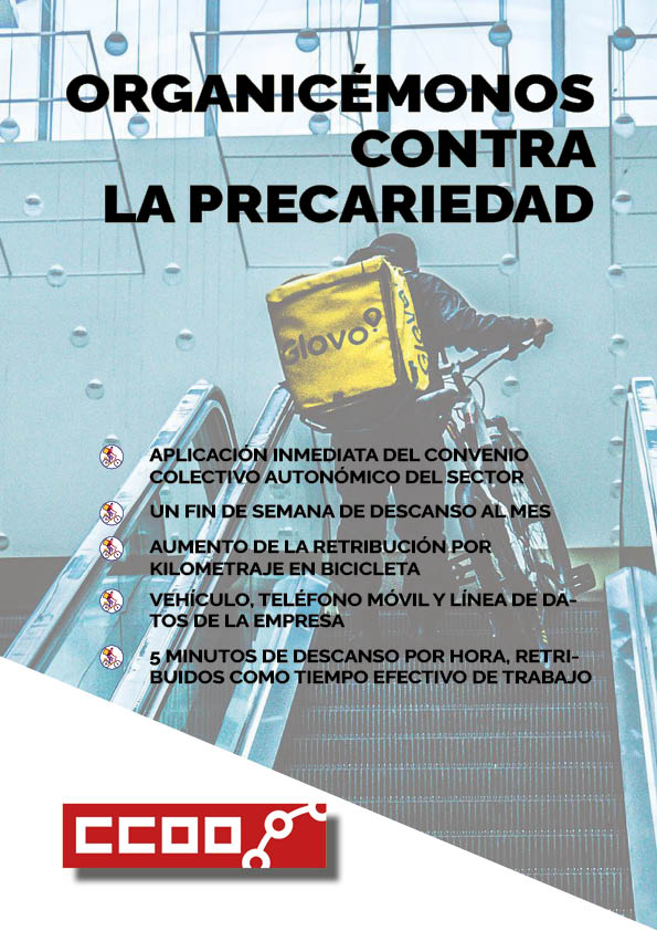 🤔¿Por qué son tan relevantes las elecciones de Glovo en Navarra?

1⃣Por la necesaria autoorganización entre trabajadores.

2⃣Por el avance de derechos que supondrá en materia laboral.

3⃣ Por el paso al frente ante la atomización de las plantillas de estas empresas.