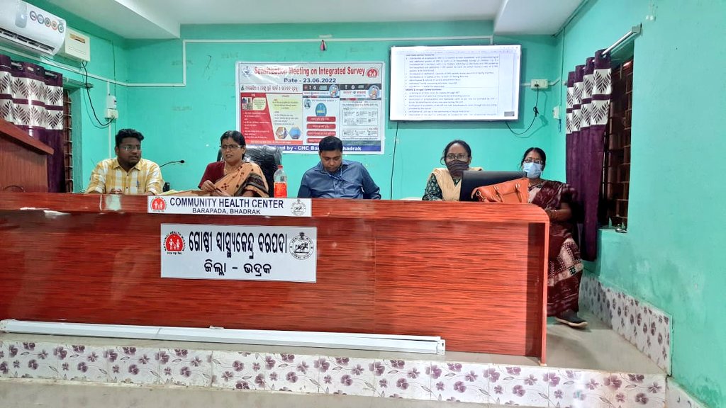 NHMBhadrak's tweet photo. Monthly review meeting cum orientation of Filed level workers on integrated campaign in different blocks in presence of district level Nodal officers and consultants on dt. 23/06/2022. #healthcare #HealthForAll @nhmodisha @DM_Bhadrak https://t.co/bpeMTC2dCA