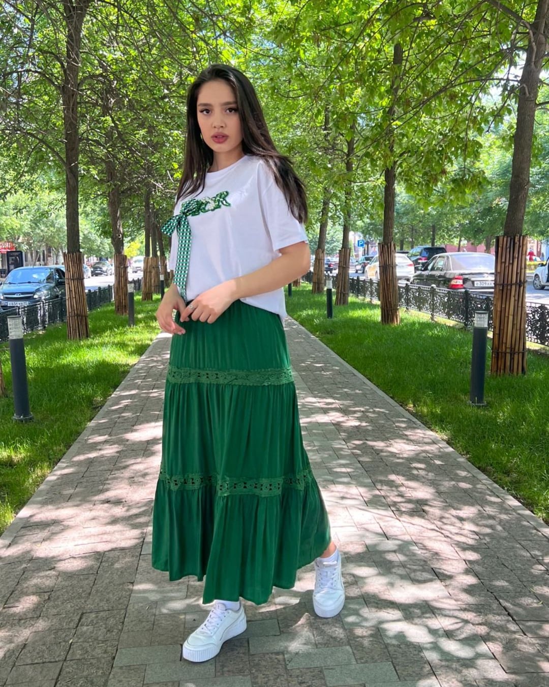 Poplin Midi Skirt curated on LTK