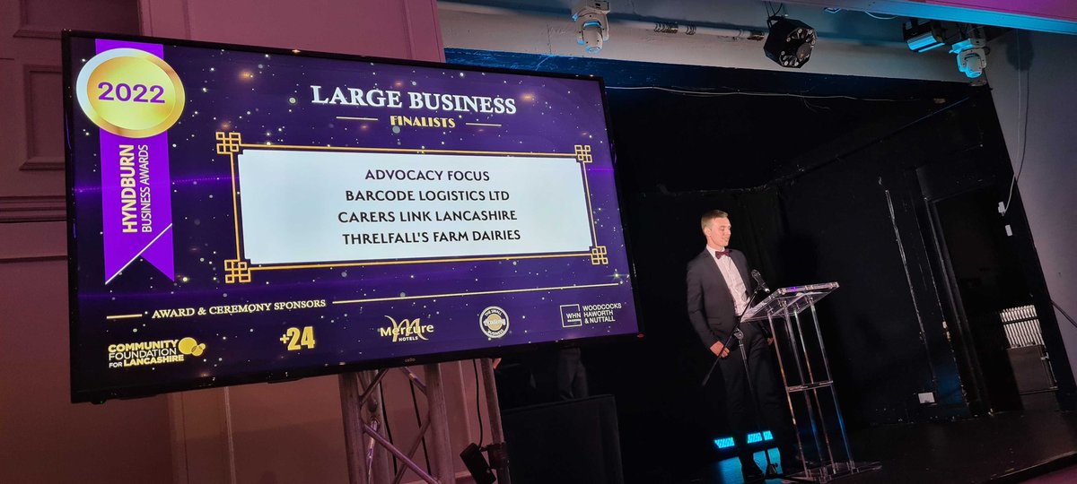 plus24agency's tweet photo. Congrats to all the winners at last week's #HyndburnBusinessAwards!
We were delighted to sponsor the Large Business of the Year category which was won by @BarcodeLogistic ๐ฅณ
And we love the full group photo where it looks like it's Rik's birthday party ๐ #HBA22 https://t.co/xj1tyWnWFF