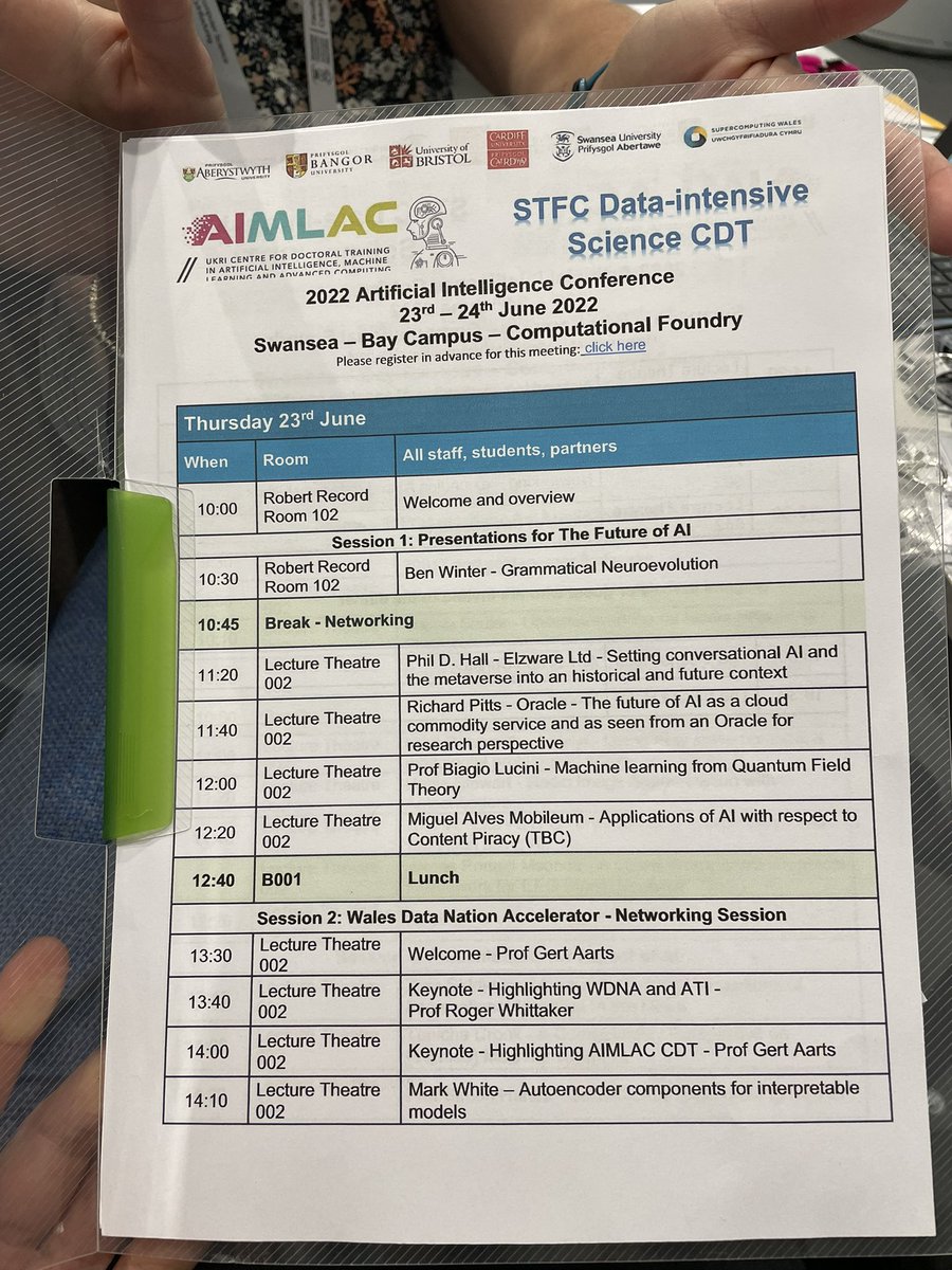 AimlaCcommunity's tweet photo. Quantum Field Theory and Content Piracy just before lunch @blucini @mobileum_ #ai #aiconference #Artificial_Intelligence #CDTAimlac #DataScience https://t.co/Xc4Vt00jQJ