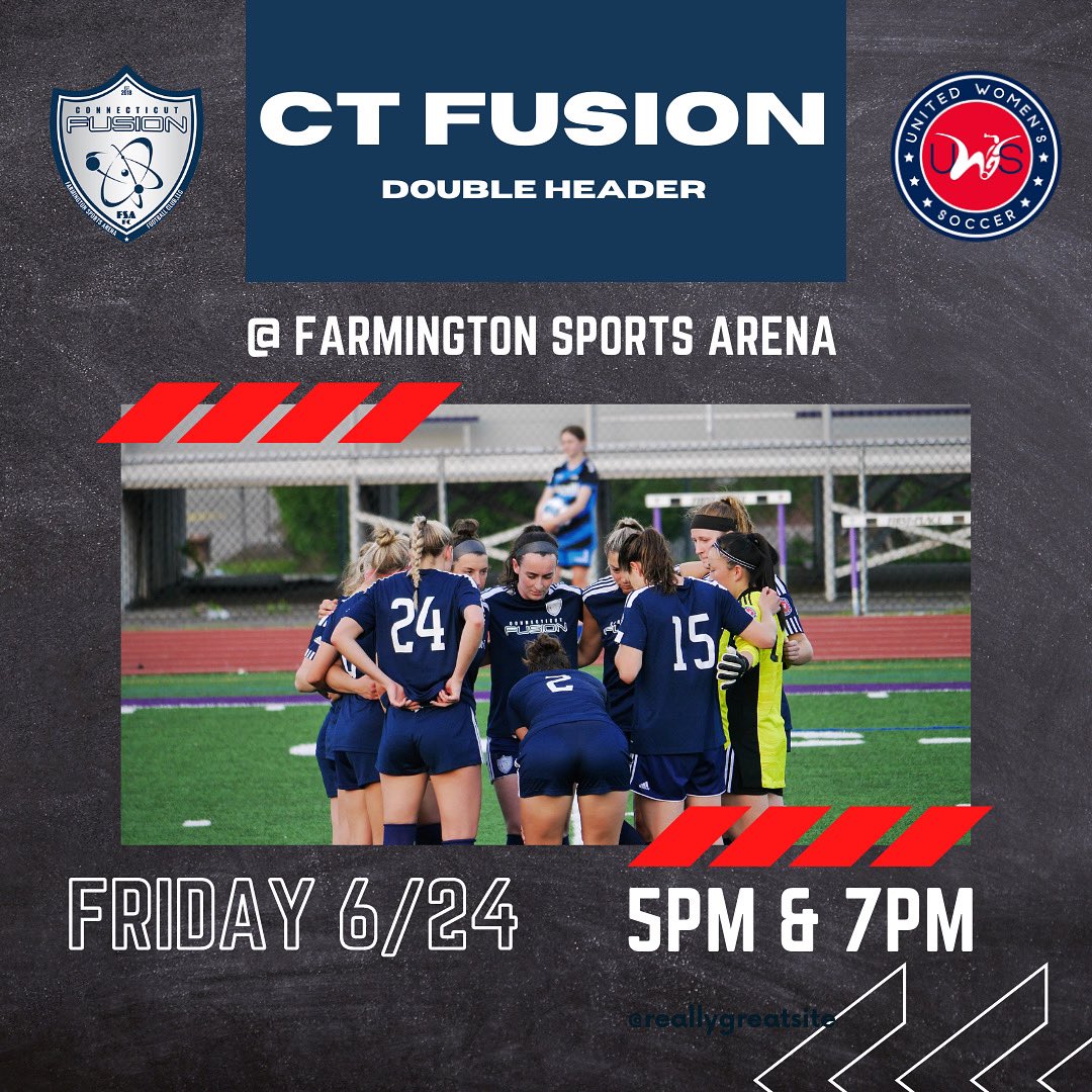 CT Fusion (@thectfusion) on Twitter photo TOMORROW’S MATCHUP <a href="/UWSSoccer/">United Women's Soccer (UWS)</a>
CT FUSION II vs. SPORTING, 5pm
CT FUSION vs. CT RUSH, 7pm
<a href="/ConnecticutRush/">Connecticut Rush</a> <a href="/Sporting_CT/">SportingCT❤️ Memecoin | BLASTR</a> TOMORROW’S MATCHUP <a href="/UWSSoccer/">United Women's Soccer (UWS)</a>
CT FUSION II vs. SPORTING, 5pm
CT FUSION vs. CT RUSH, 7pm
<a href="/ConnecticutRush/">Connecticut Rush</a> <a href="/Sporting_CT/">SportingCT❤️ Memecoin | BLASTR</a>