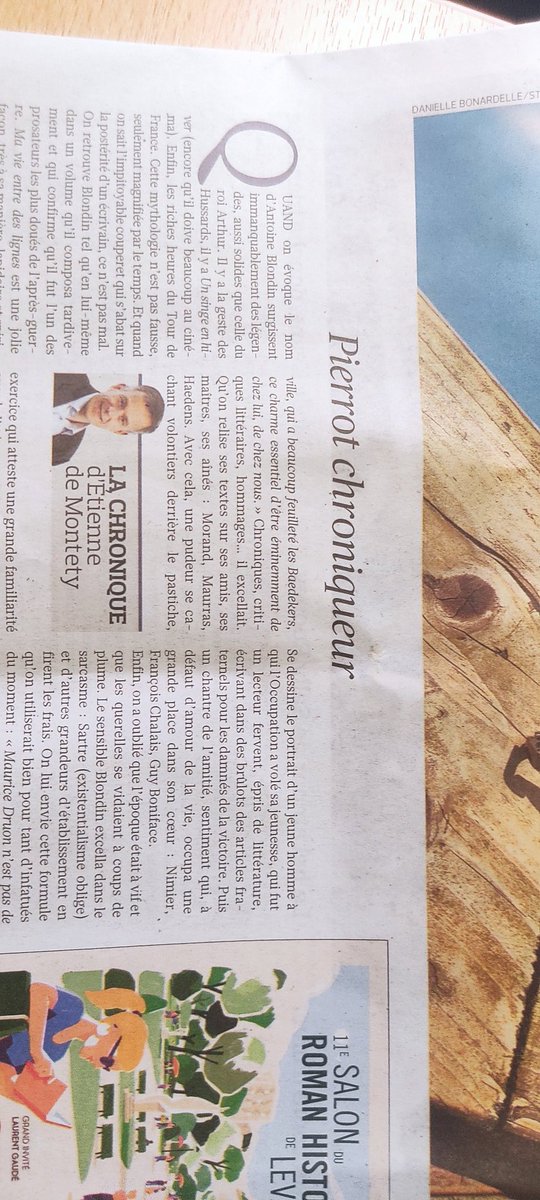 Wikirigoler's tweet image. Le Figaro littéraire de ce jour n'a pu qu'attirer mon œil sur la chronique de @edemontety.
Mais, après tout, ne fus-je pas en quelque sorte l'Antoine Blondin du Tour de Wikipédia ?