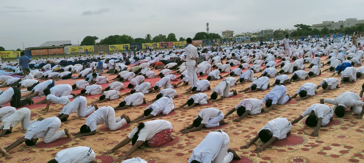 mybkoppal's tweet photo. Few glimpses of the International Yoga day activities on 21st June, 2022 in different talukas of Koppal dist. #IYD2022 #YogaForHumanity https://t.co/TVy0G0i1Dm