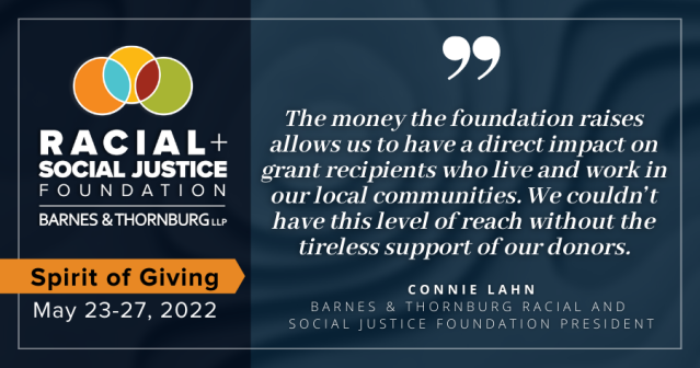 IP_Rory's tweet photo. Thanks to donations from team members, @BTLawNews was able to raise $300,000 during this year's fundraising campaign for the firm's Racial and Social Justice Foundation. This money will be used to support organizations that are promoting positive change. https://t.co/2ruLFalaDG https://t.co/JERoN7AIAe