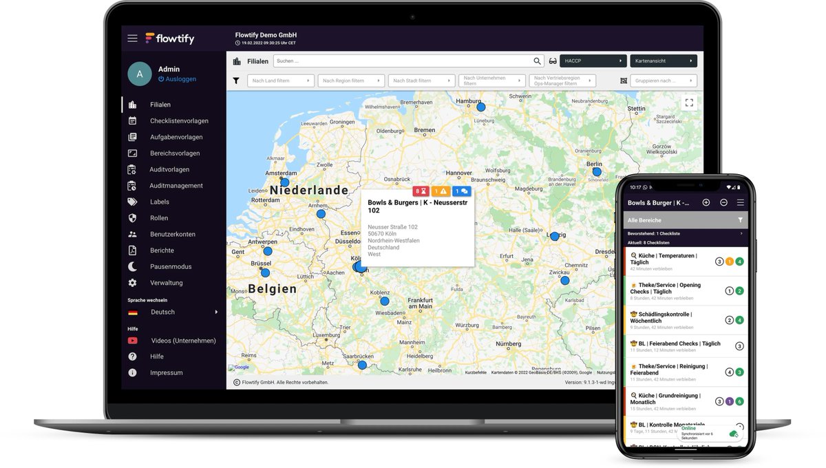 Bremer Hygiene-Kontrolleure haben 26 Gastro-Betriebe dichtgemacht. Das muss unserer Meinung nicht passieren, wenn man seine Hygieneprozesse stringent digital erfasst und cloudbasiert beobachtet: buff.ly/3Oi9rb6 #flowtify #haccp #hygiene #iot #Checklisten