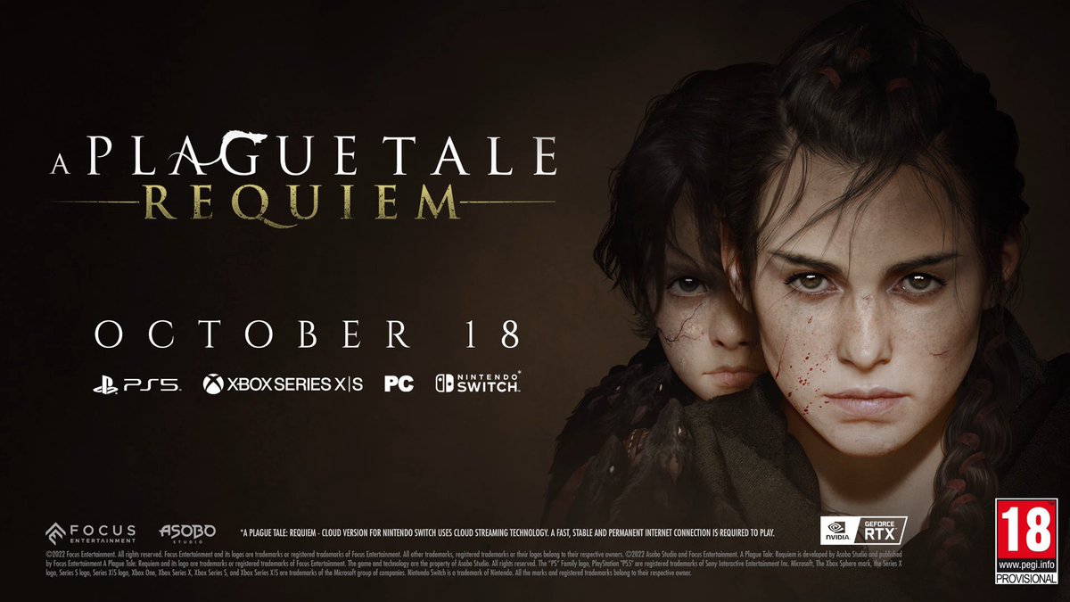 xbox_post's tweet photo. 12 минут геймплея #APlagueTaleRequiem.
https://t.co/Q2Z5ZdAnxX

Релиз на #XBOX Series X|S, PS5 и ПК - 18 октября 2022 года, со дня релиза игра будет доступна в подписке #XboxGamePass.
https://t.co/3IjdIrQINW https://t.co/gyTCh2ULHV