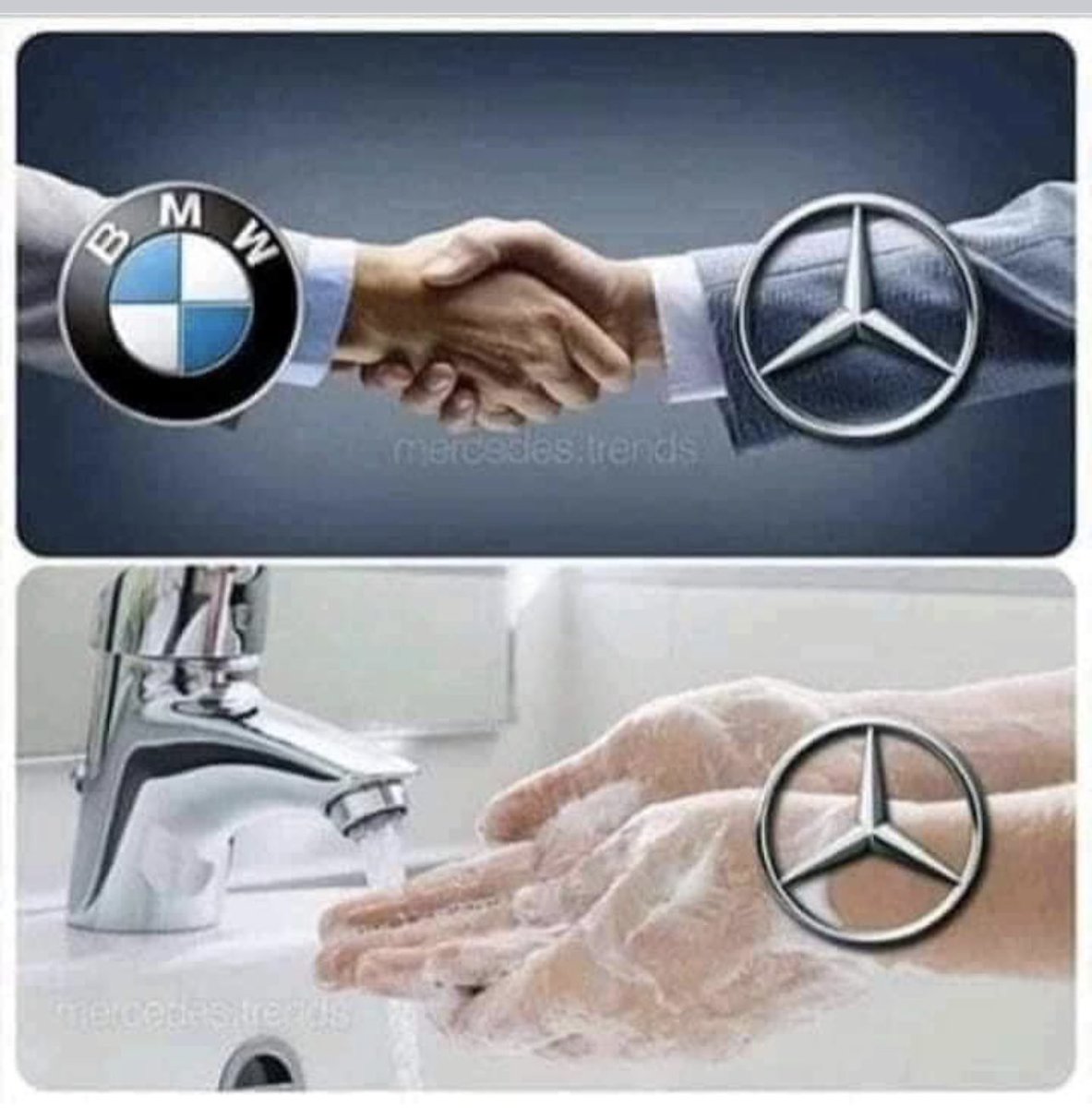 1️⃣ صراع العروش بطريقة لطيفة .
تابعوا ذكاء ورقي الاعلان ❤️

وكالعادة الملكة … مرسيدس بدأت المعركة 😂😂