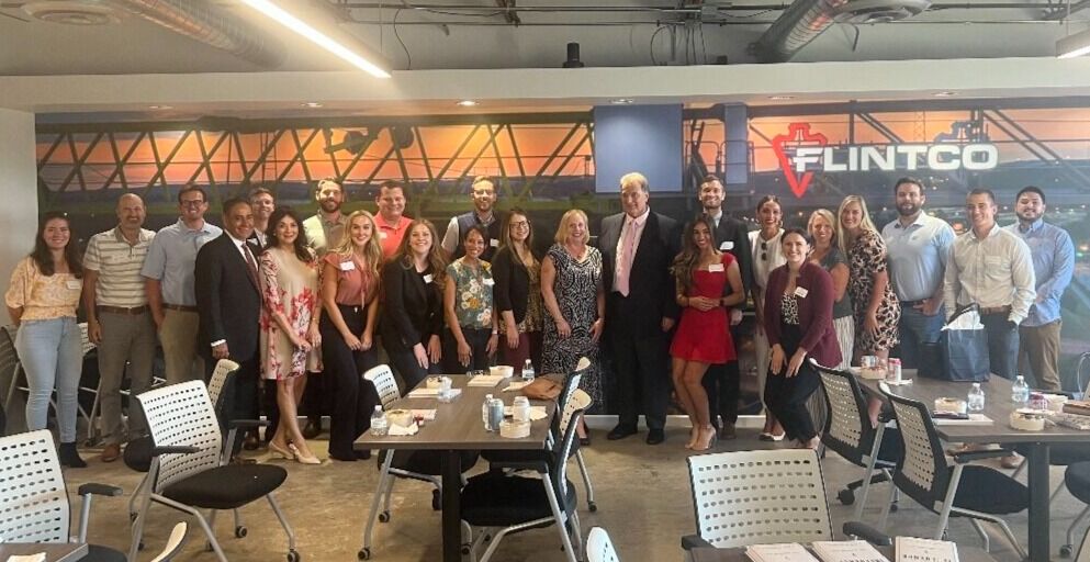 OklahomaHoF's tweet photo. Our Second Century Board recently had the opportunity to listen to #OHOFmember Hannibal B. Johnson's wise words, tour @GreenwoodRising & hear inspirational stories from #OHOFmember Jim Stovall. Thank you to @Flintco for opening your incredible space to us in Tulsa! https://t.co/Zrn1W46xta